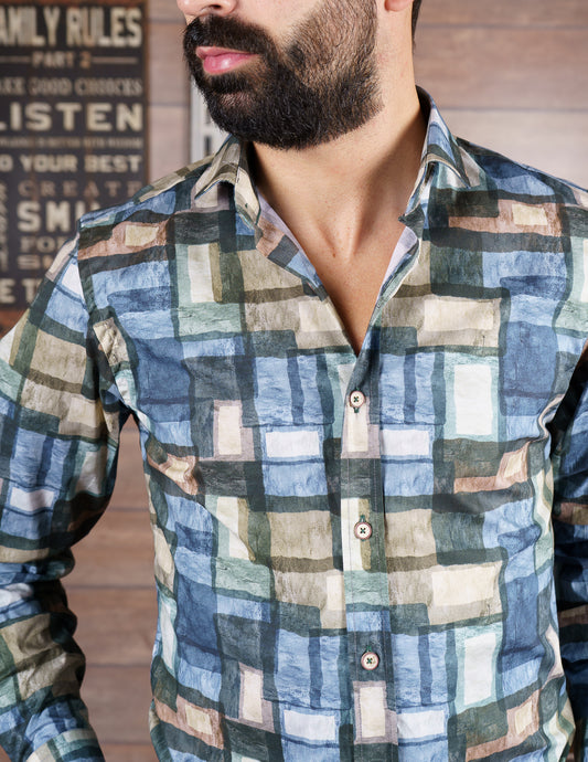 Camisa abstrato