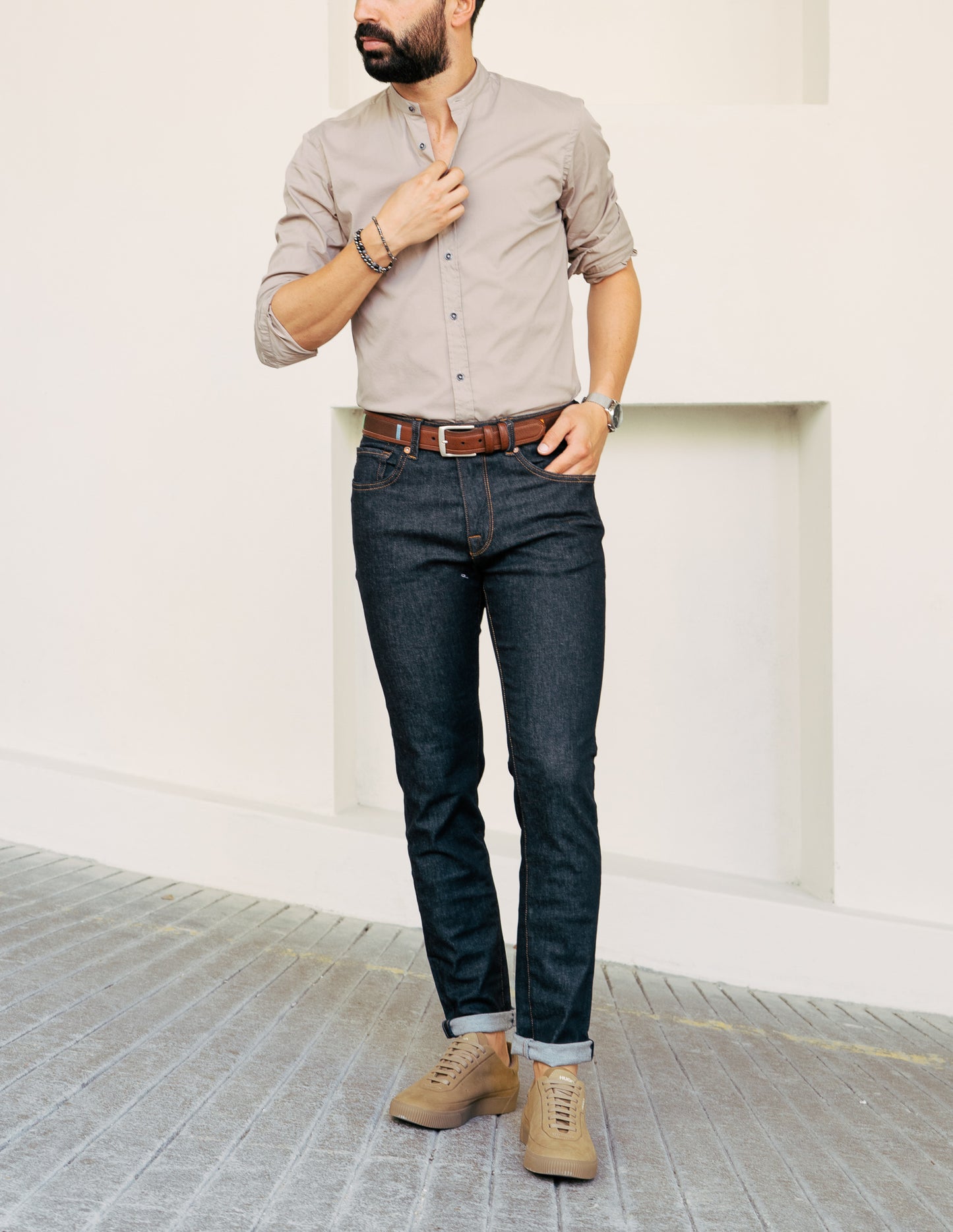 Camisa Taupe