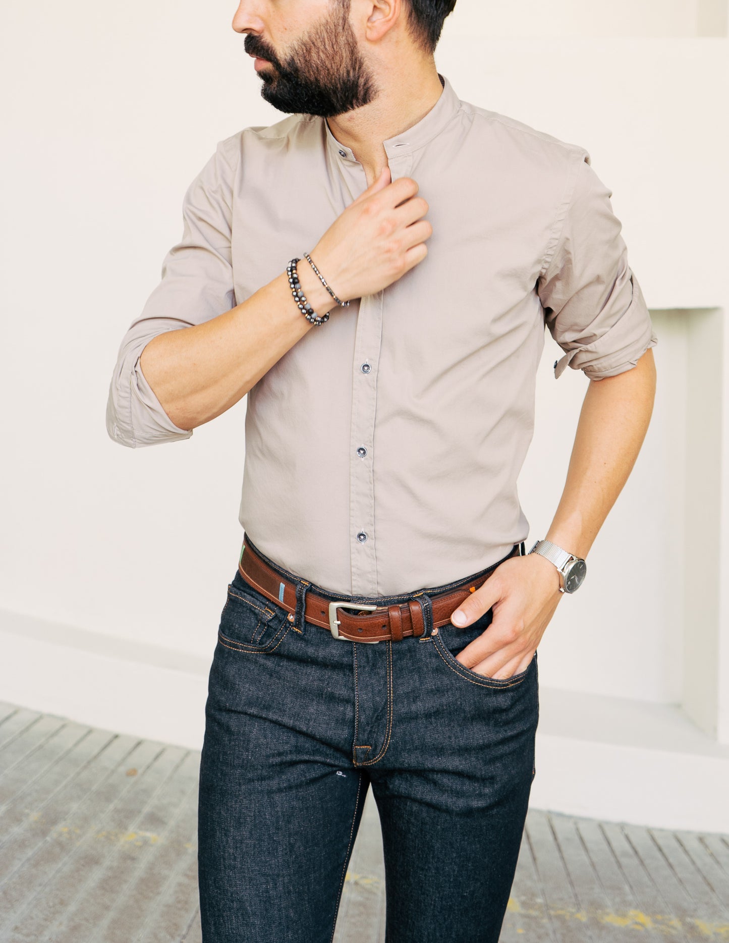 Camisa Taupe
