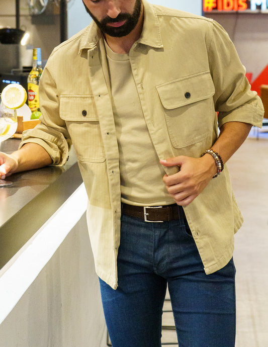 Camisa - Overshirt Bege