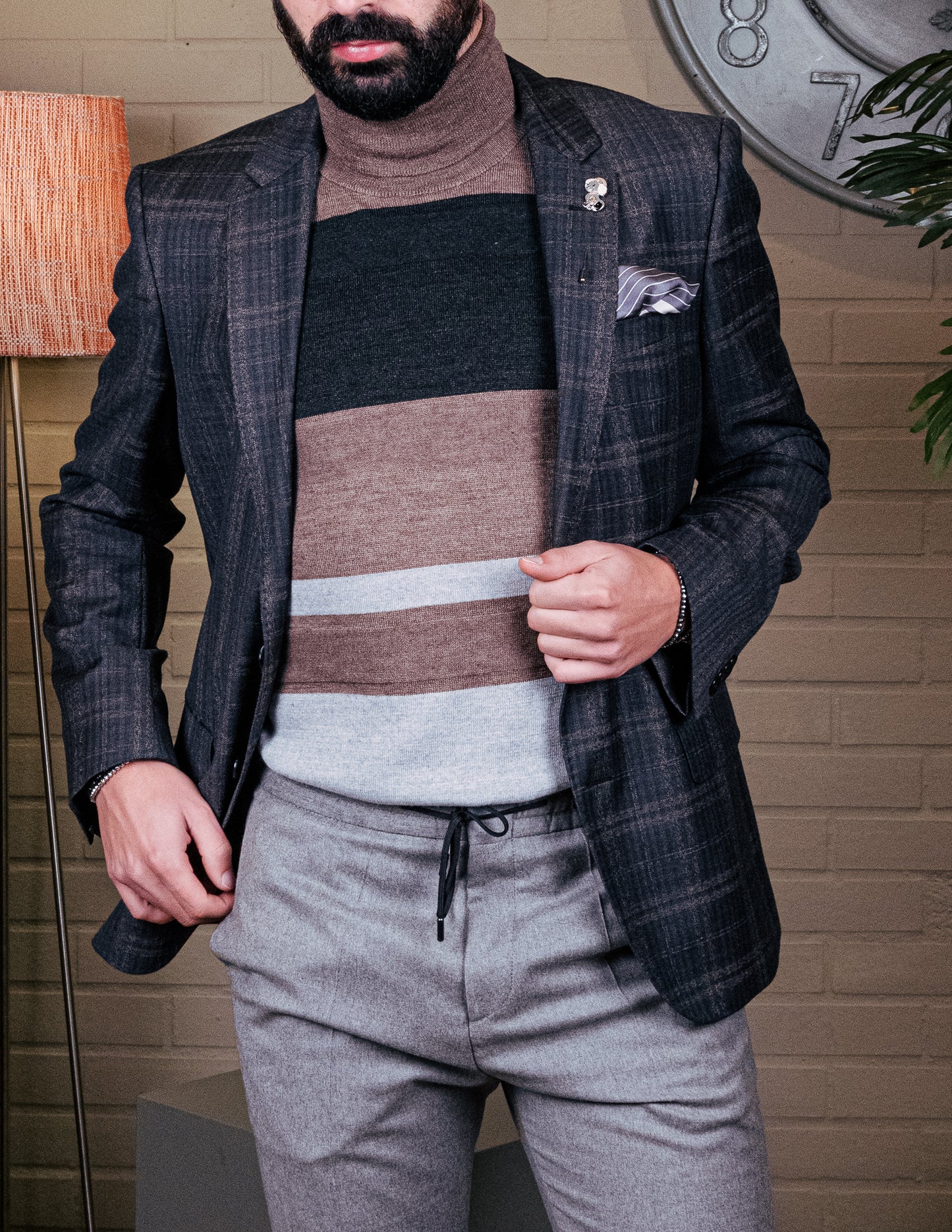 Blazer Xadrez Hugo Boss
