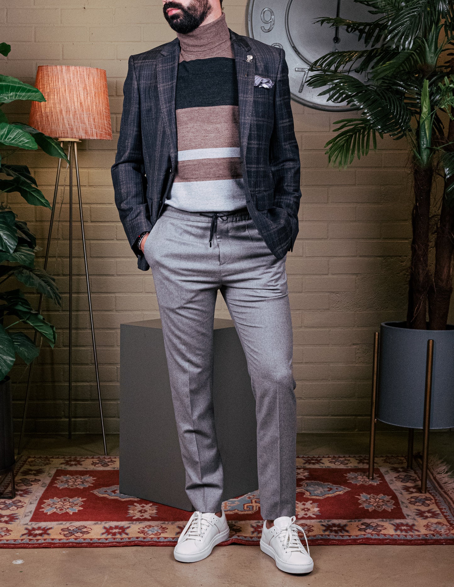 Blazer Xadrez Hugo Boss