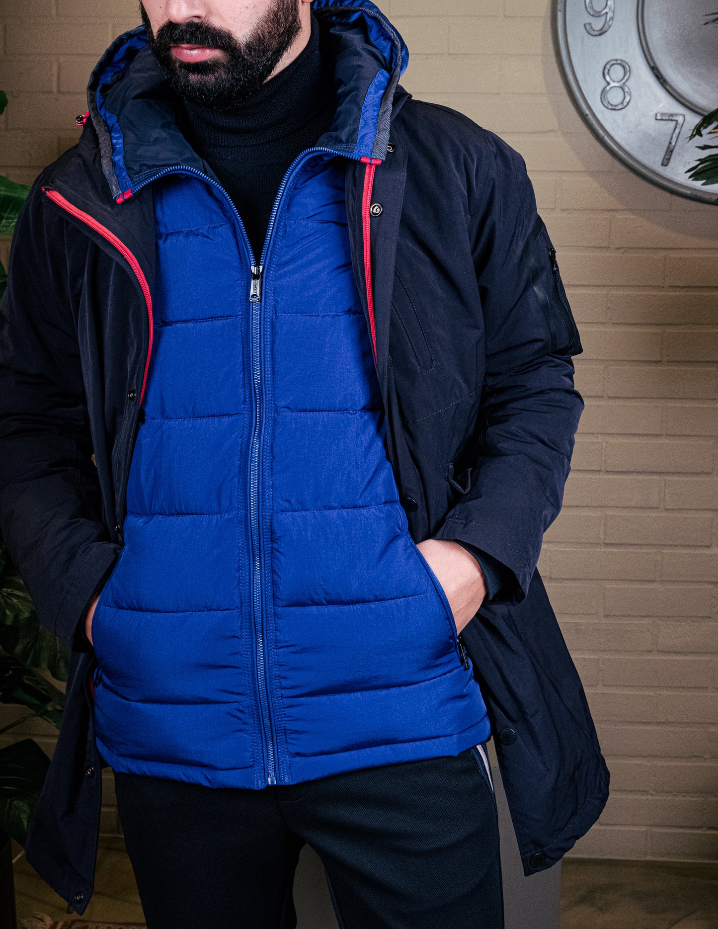 Parka Marinho