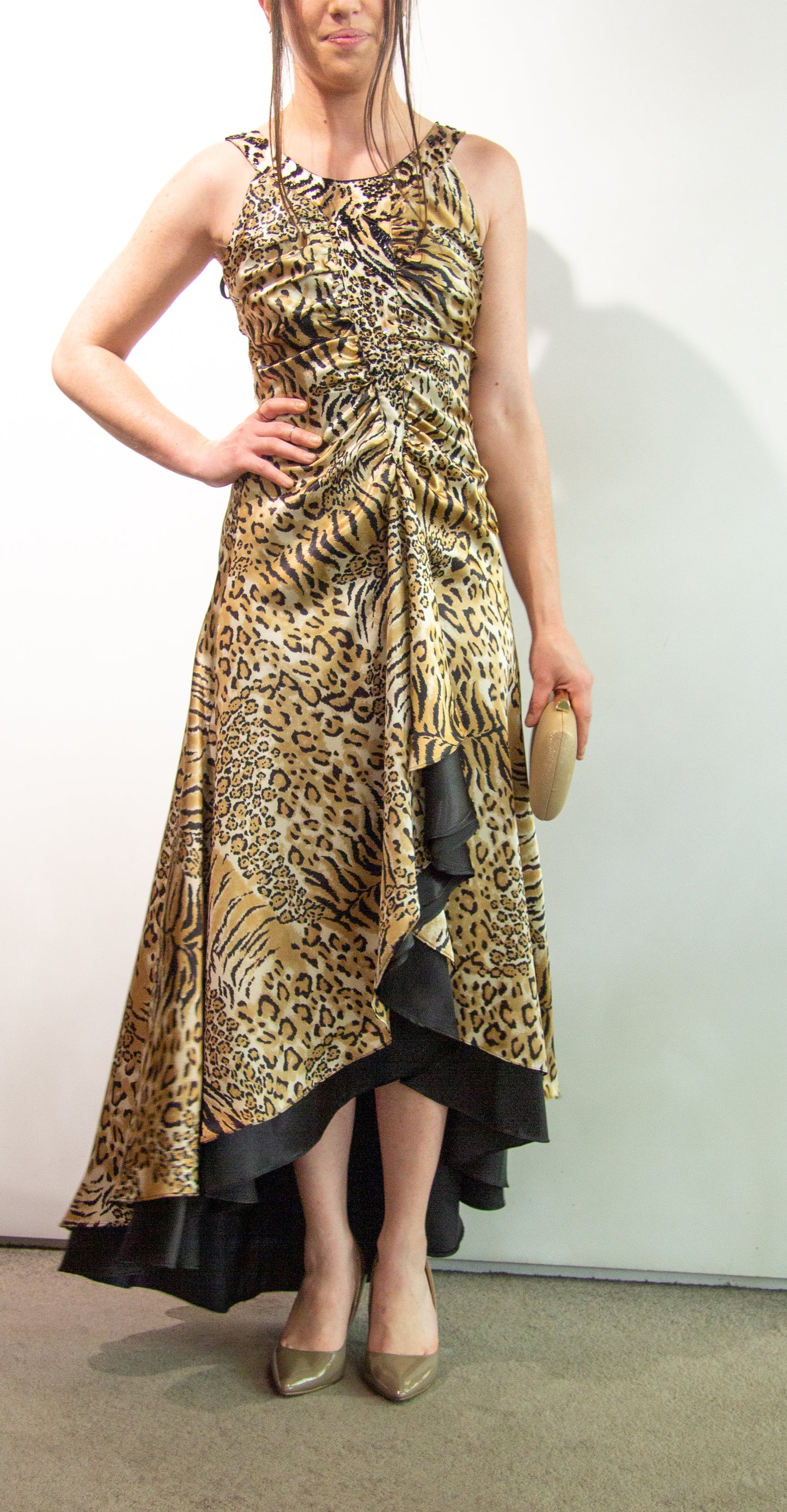Vestido Comprido Animal Print