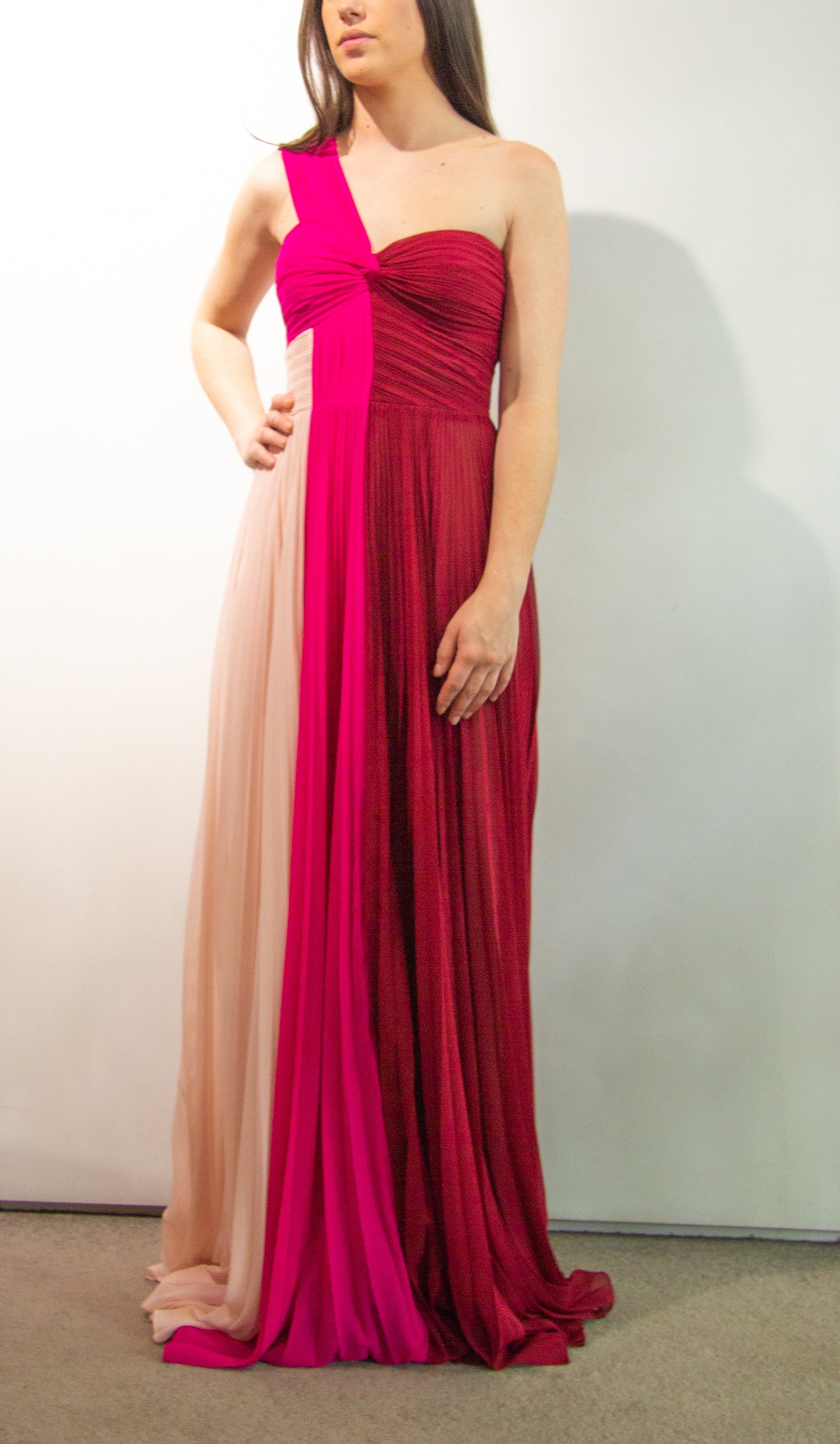 Vestido Chiffon Plissado