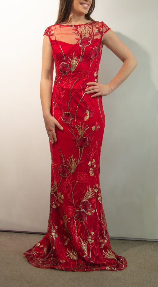 Vestido em Renda Vermelho