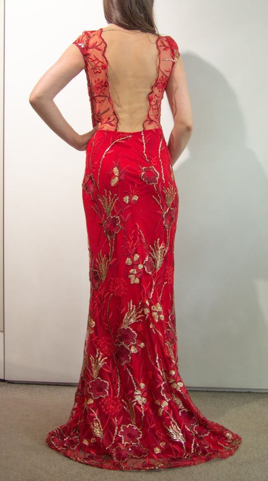 Vestido em Renda Vermelho