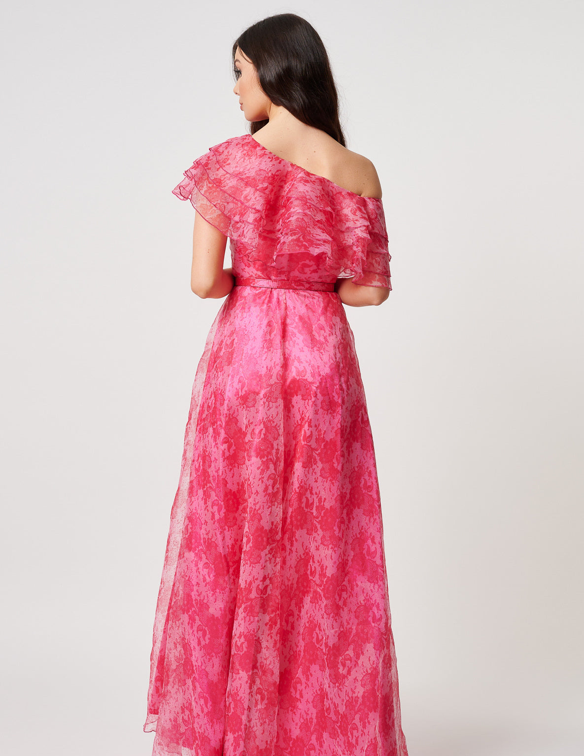 Vestido Comprido Fluido Rosa