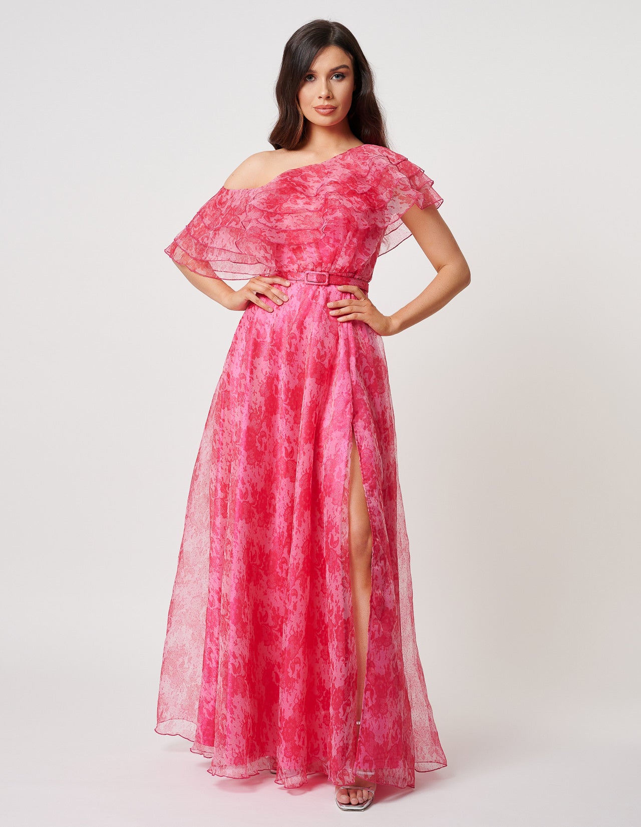 Vestido Comprido Fluido Rosa